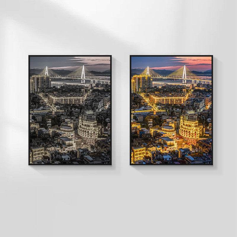 Voice-controlled Modern Minimalist New Night Light Desktop Decoration Hallway Bedroom Lighting Painting - EX-STOCK Canada