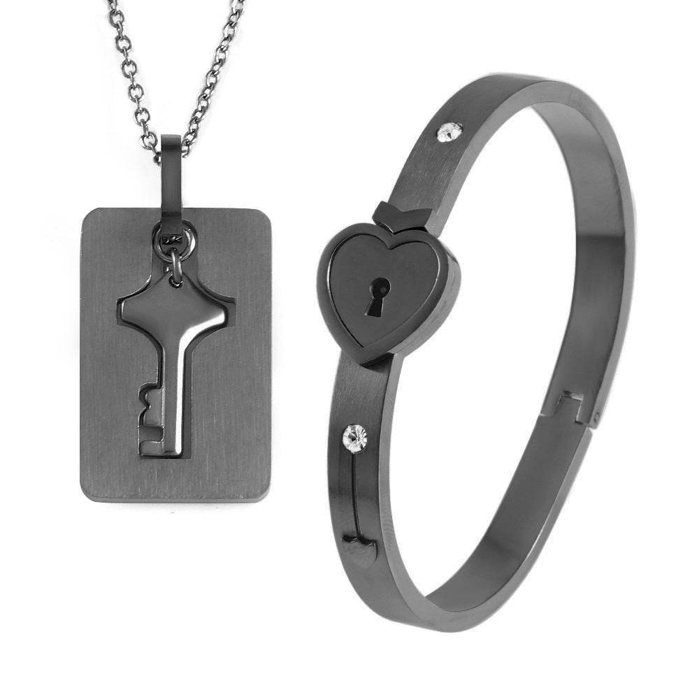 Men And Women Couple Love Lock Alloy Bracelet - EX-STOCK Canada