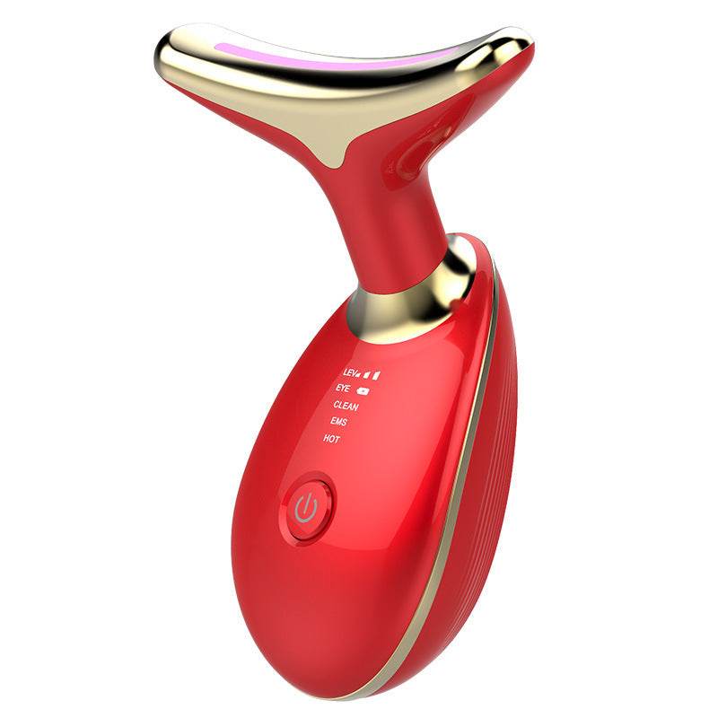 LED neck beauty device - Photon Therapy Neck Beauty Anti Wrinkle Machine EMS Tighten Massager - EX-STOCK Canada