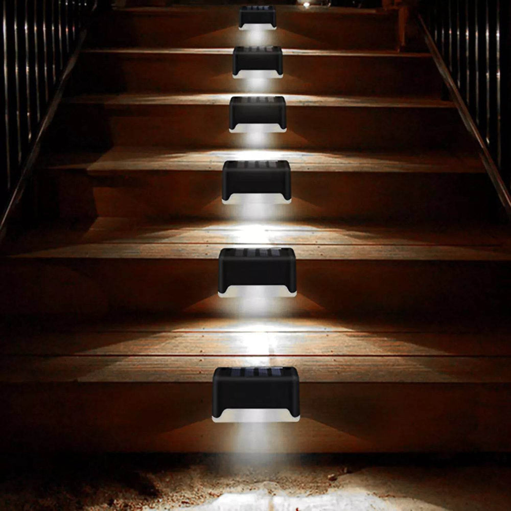 4 Solar LED Bright Deck Lights Outdoor Garden Patio Railing Decks Path Lighting Outdoor Garden Light Deck Lamp Solar Stairs Light - EX-STOCK Canada