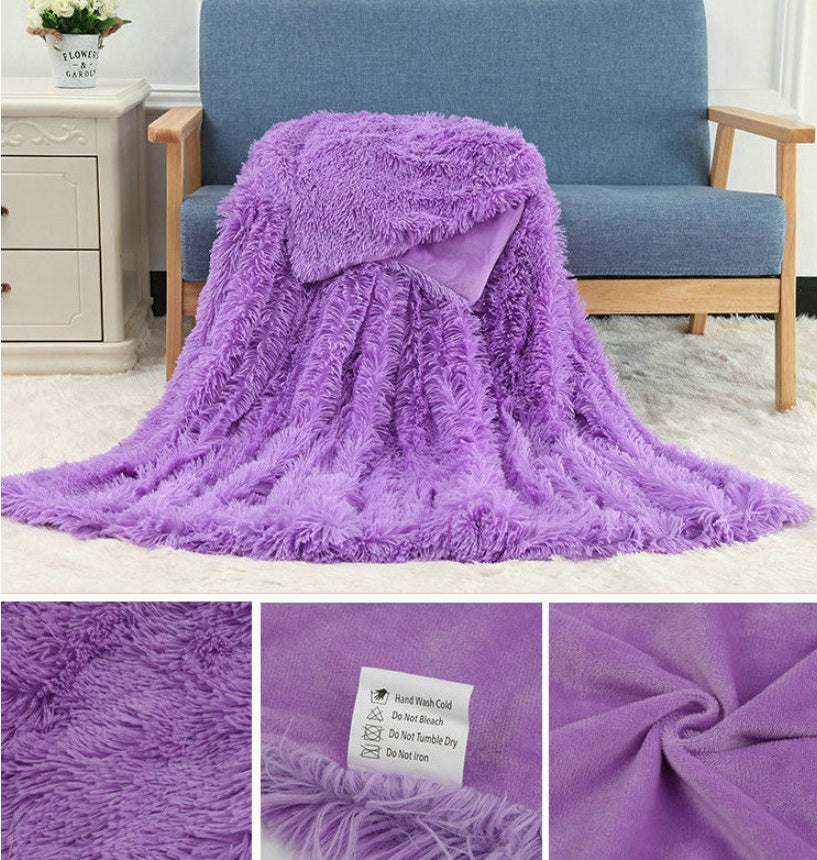 Plush Blanket Double-layer Blanket Multifunctional EX-STOCK Canada