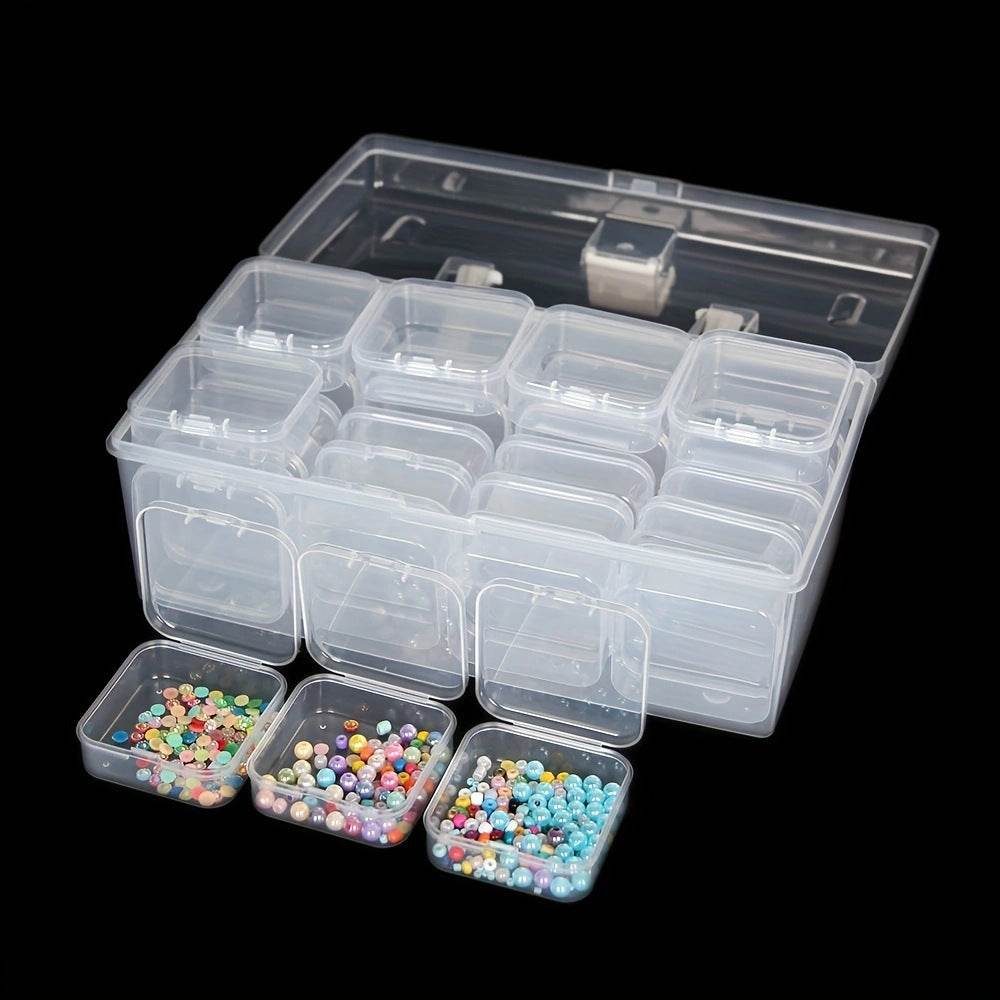 32-grid Transparent Plastic Storage Box Large Capacity Portable - EX-STOCK Canada