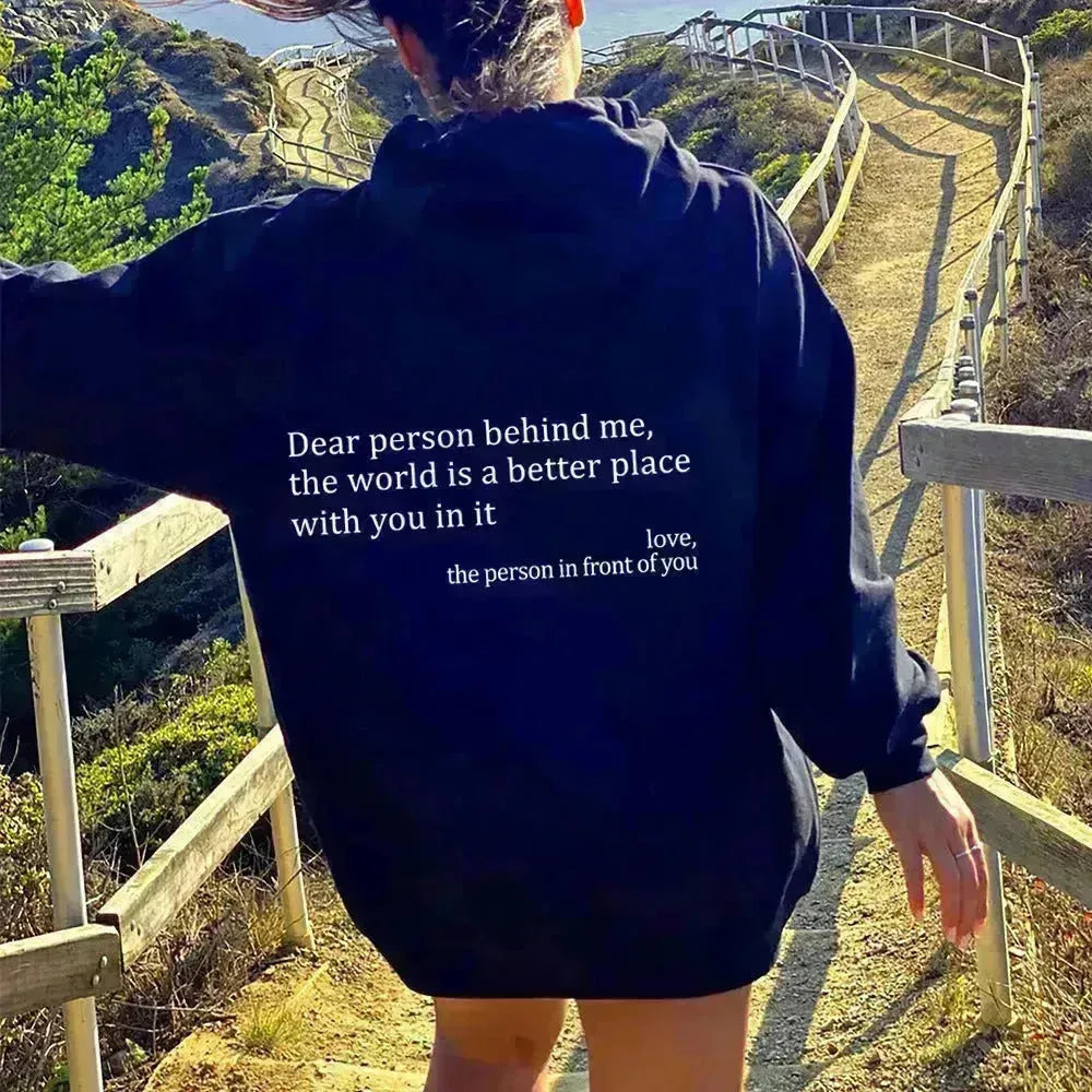 Lettres simples à sweat brossé pour femmes