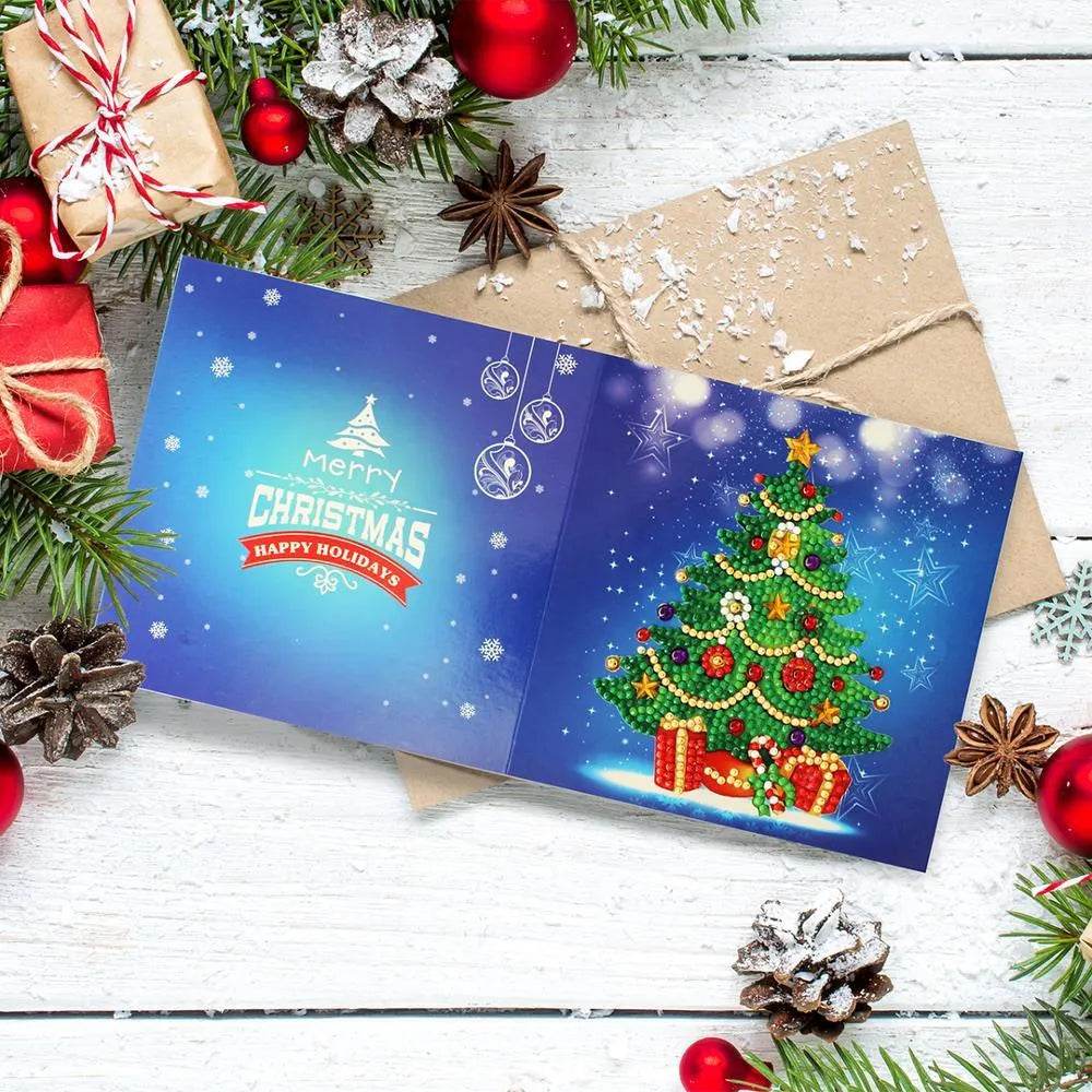 Handmade DIY Christmas Card Piece Diamond Painting - EX-STOCK Canada