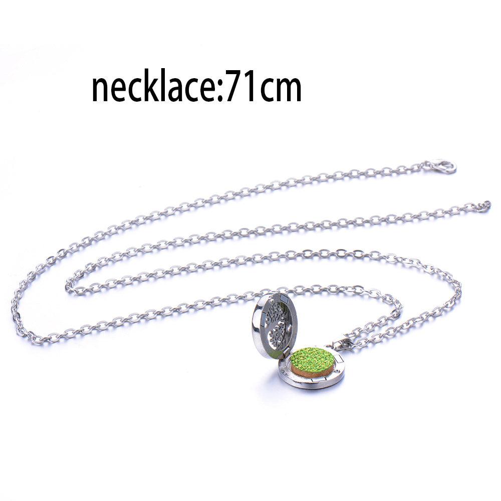 Collier Boîte à Parfum Ronde Creuse Ouverte - EX-STOCK Canada