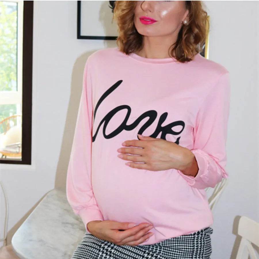 Women Maternity Sweatshirt Love Printed Parent-child Sweatshirt - EX-STOCK Canada