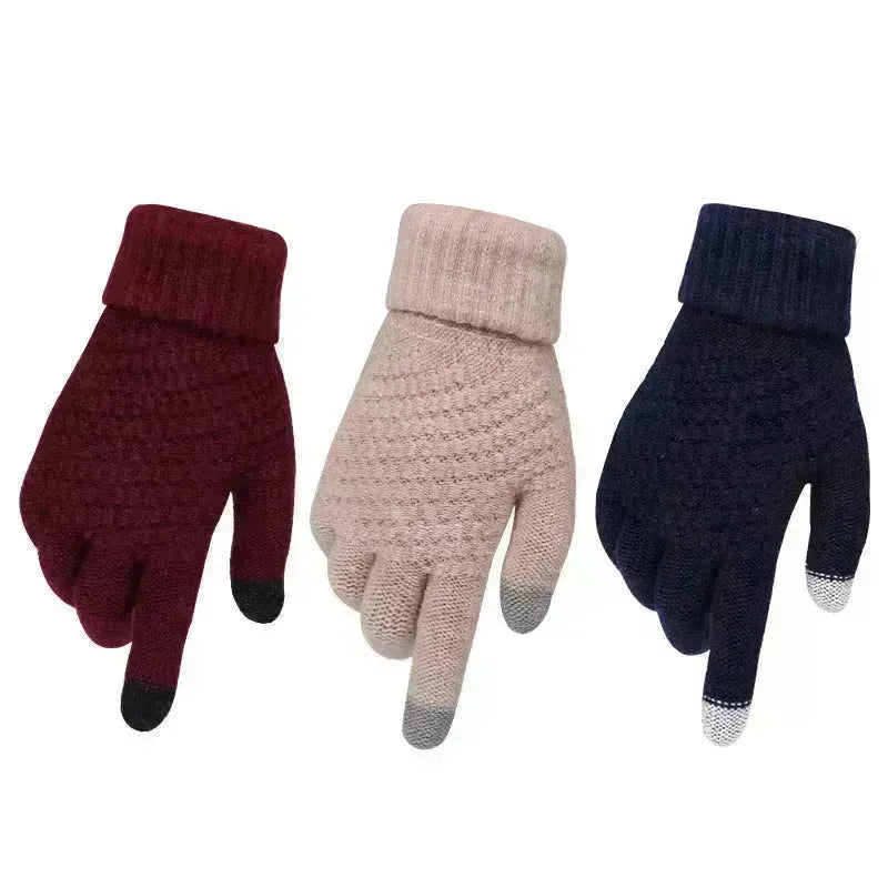 Couples gants tricotés gants à écran tactile