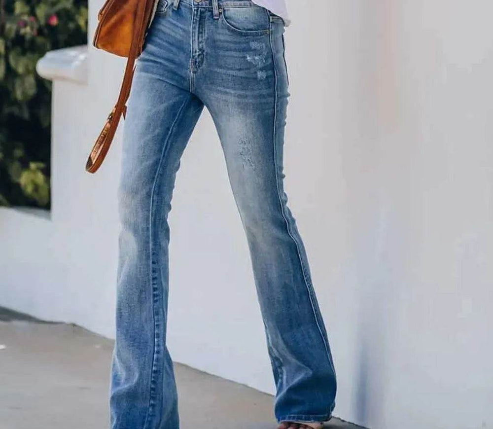 High-rise stretch bootcut jeans - EX-STOCK Canada