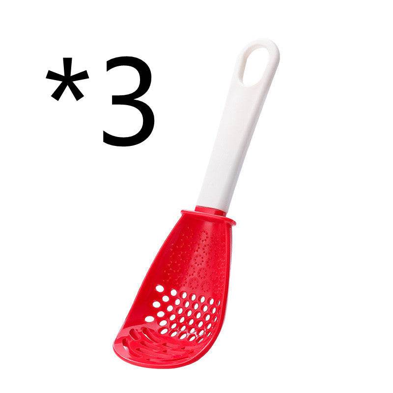 Multifunctional Slotted Spoon Grinding Cooking Spoon Mashed Auxiliary Food Ginger Garlic Spoon Press Potatoe Stir-frying Spatula Kitchen Gadget - EX-STOCK Canada