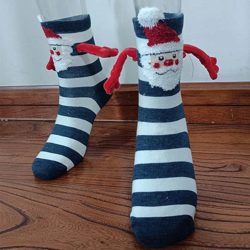Christmas Stockings Autumn Winter Cotton Magnet Lodestone Hand Tube Socks - EX-STOCK Canada