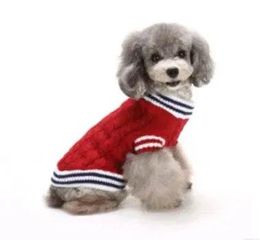 Pet Christmas Sweater Knit Turtleneck Pet Clothes Sweater Dog Sweater - EX-STOCK Canada