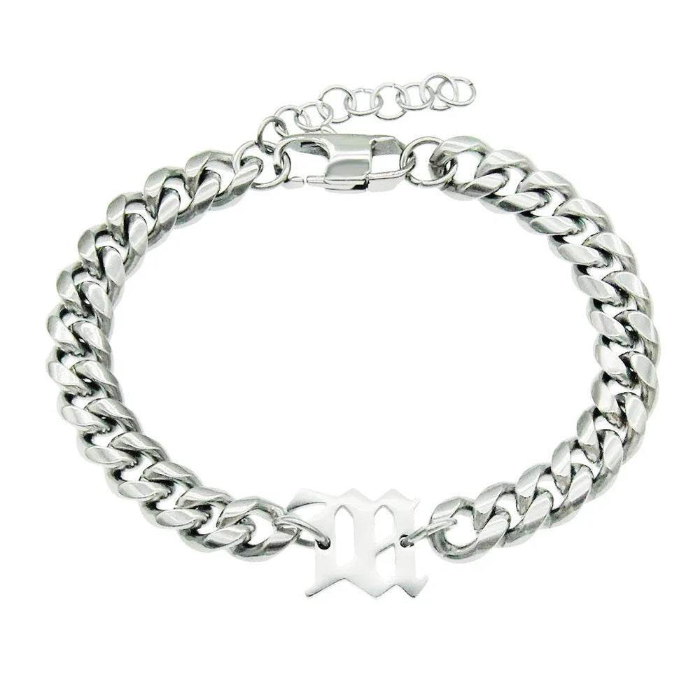 Titanium Steel Cuban Link Chain Bracelet - EX-STOCK Canada