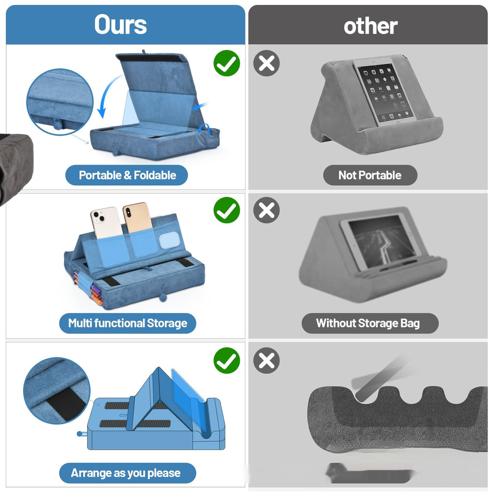 Tablet PC Reading Pillow Notebook Triangular Supporting Frame - EX-STOCK Canada