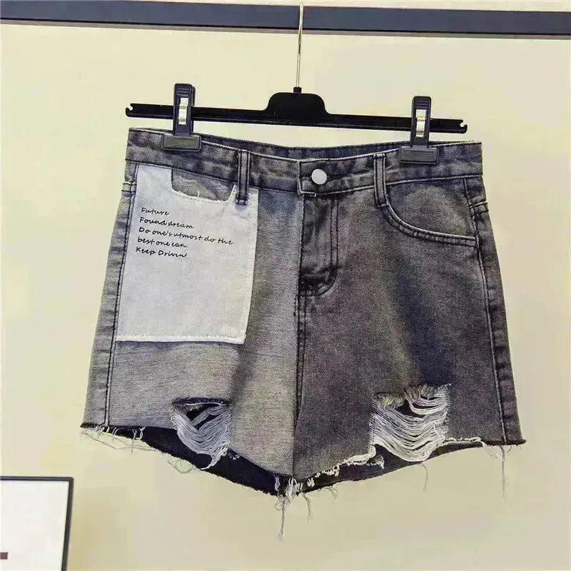Short en jean pour femmes de taille plus taille pour les femmes