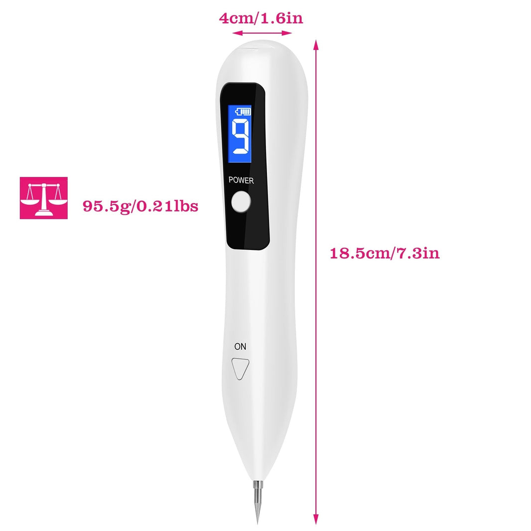 1Pc Skin Tag Repair Kit Portable Beauty Equipment Multi-Level With Home Usage USB Charging LCD Level Adjustable 6 Replaceable Needles EX-STOCK