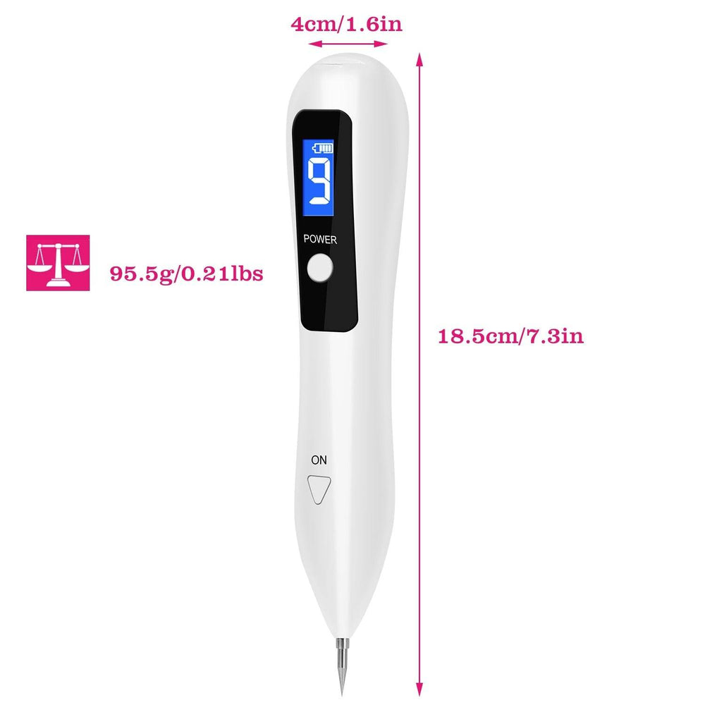 1Pc Skin Tag Repair Kit Portable Beauty Equipment Multi-Level With Home Usage USB Charging LCD Level Adjustable 6 Replaceable Needles - EX-STOCK Canada