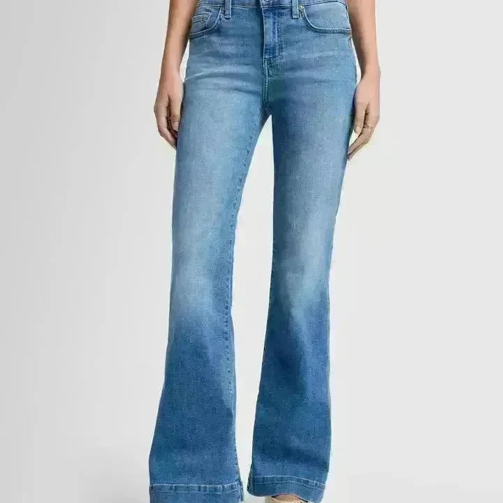 Retro Hip Lifting Stretch Bootcut Jeans Pants women - EX-STOCK CANADA