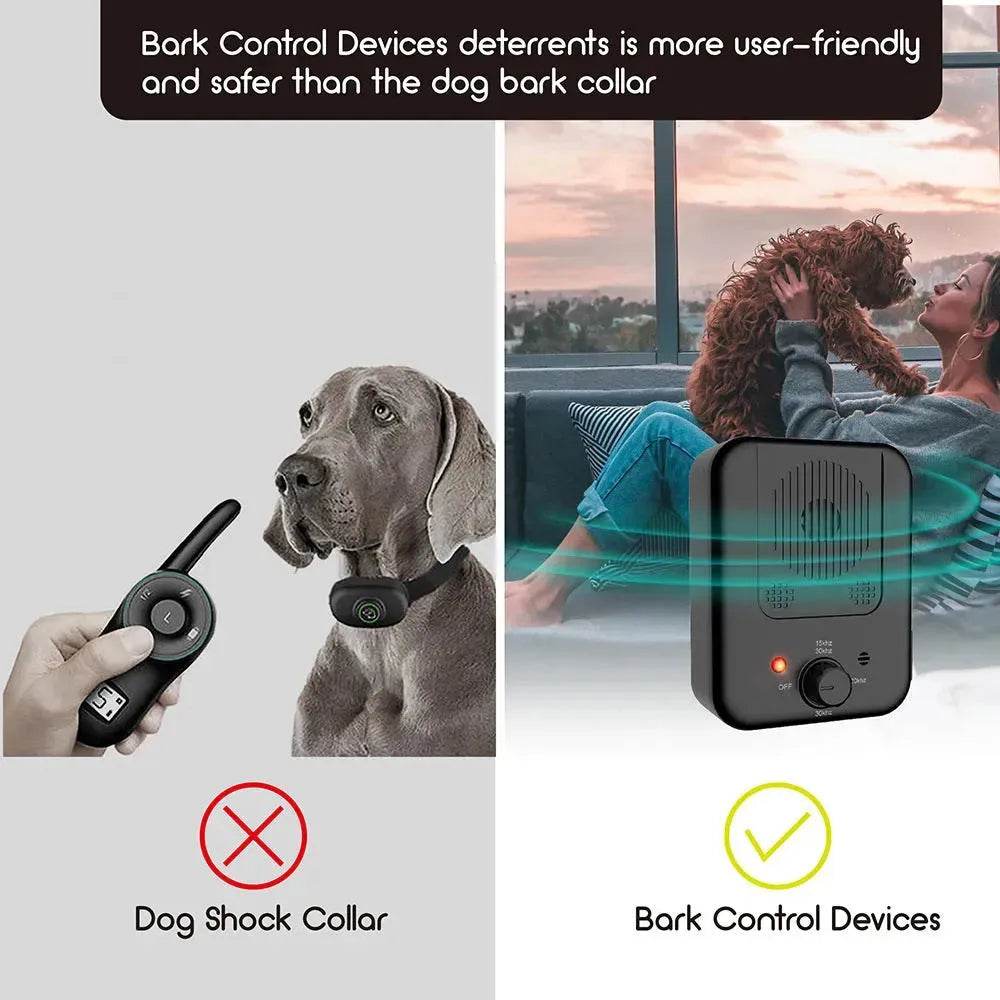 Dog Ultrasonic Anti Barking Control Device Deterrent Training Device set - EX-STOCK Canada