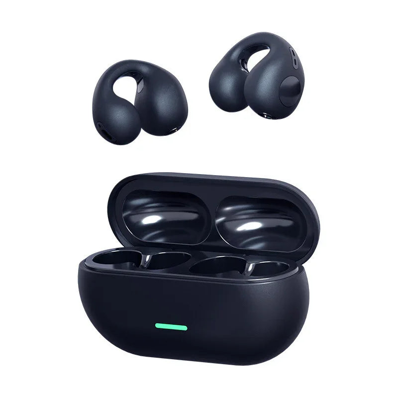 Wireless Ear Clip Bluetooth Headset TWS Comfortable Wear Not In-Ear Sports Wireless Bone Conduction 5.3 Bluetooth Headset EX-STOCK Canada