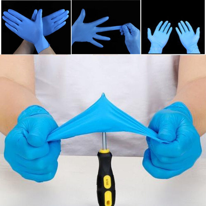Nitrile Disposable Exam Glove Multipurpose Gloves Latex-Free,100pcs,Blue,Medium