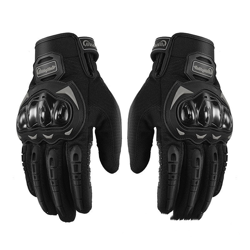 Riding Tribe MCS-17 Motorcycle Gloves – 5 Colours | M to XXL black