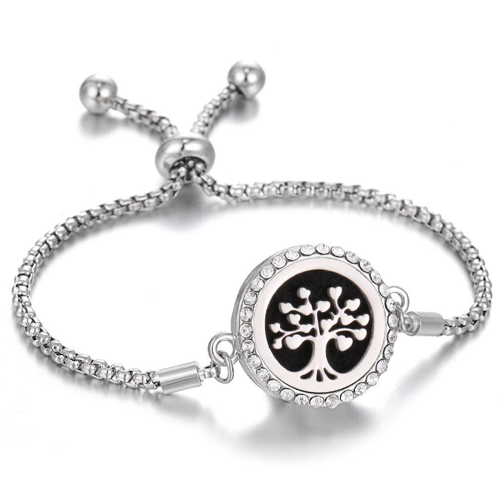 Bracelet d'aromathérapie kaléidoscope 2024 Nouveau Parfum Diffuseur d'huile essentielle Médaillon Bracelet Charms Bijoux diffuseur d'arôme pour femmes - EX-STOCK Canada