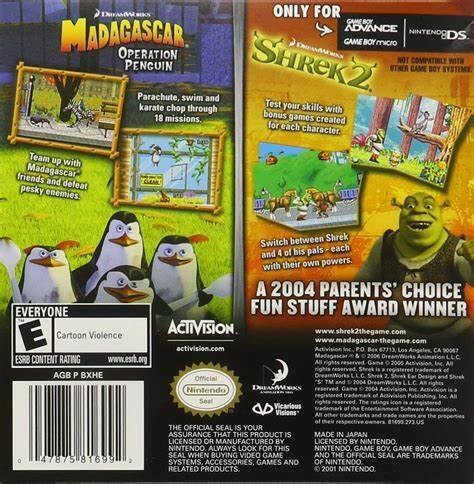 Madagascar: Operation Penguin / Shrek 2