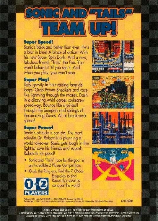 SONIC THE HEDGEHOG 2