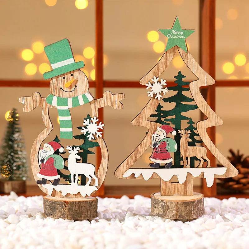 Christmas Day Wooden Bar Decoration Decorations - EX-STOCK Canada