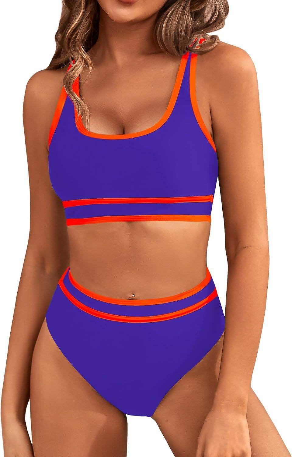 Bikini Tight-fitting Solid Color Swimsuit For Women - EX-STOCK Canada