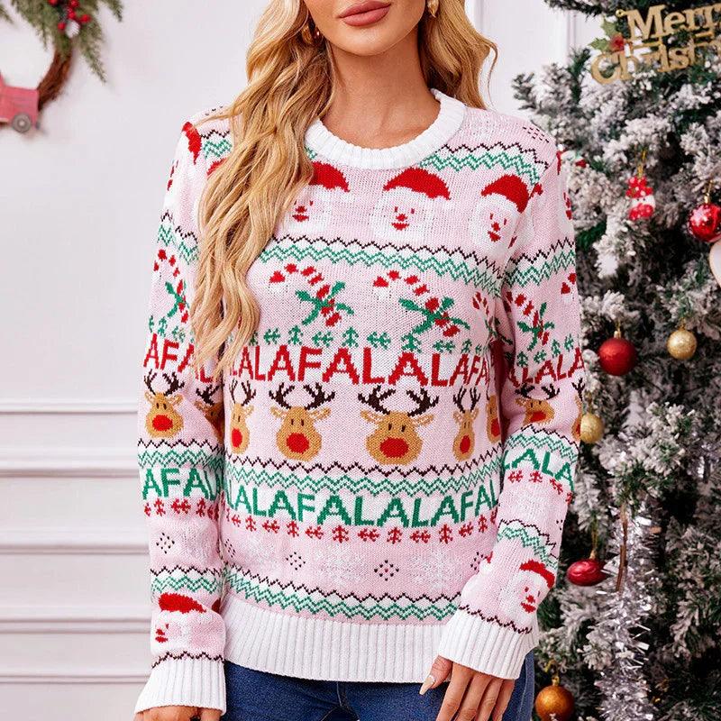 Pink Sweet Knitted Sweater Autumn And Winter EX-STOCK Canada