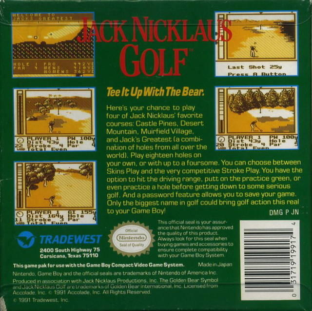 Jack Nicklaus Golf