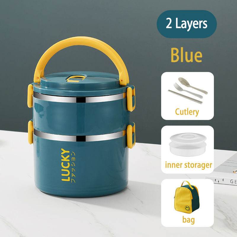 Sealed Multi Layered Thermal Stainless Steel Insulated Lunch box - EX-STOCK Canada