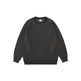 Retro plain Round Neck Pullover Sweater top For Men - EX-STOCK Canada