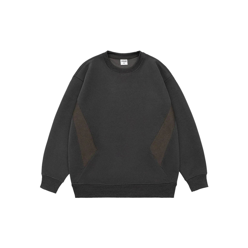 Retro plain Round Neck Pullover Sweater top For Men - EX-STOCK Canada