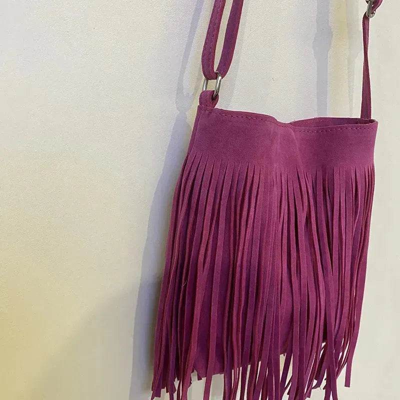 Artistic Tassel fringe Messenger Bag Simple And Popular Shoulder Bag - EX-STOCK Canada
