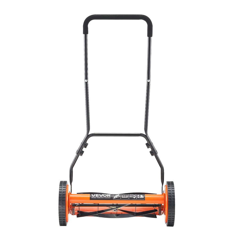 Manual Push Reel Lawn Mower 5-Blade Adjustable Height Grass Catcher 4 Wheels EX-STOCK Canada