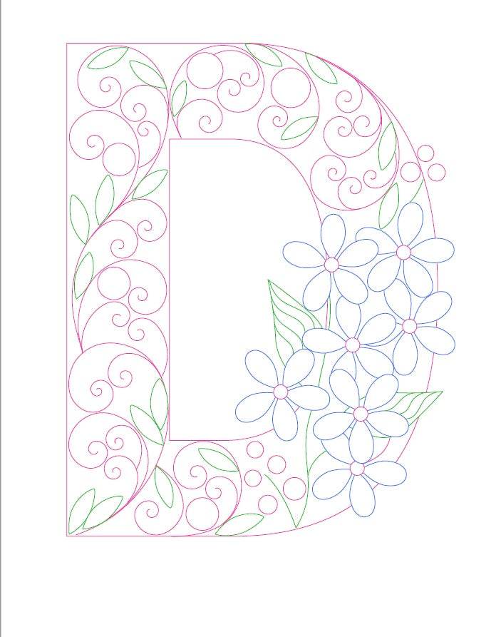 Paper Filigree Painting Kit - Letters - EX-STOCK Canada