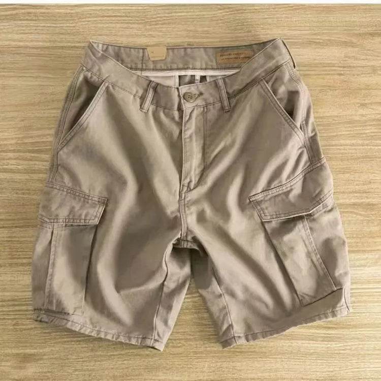Workwear Casual Men's Loose Summer All-matching Straight Fifth Cargo short Pants - EX-STOCK Canada