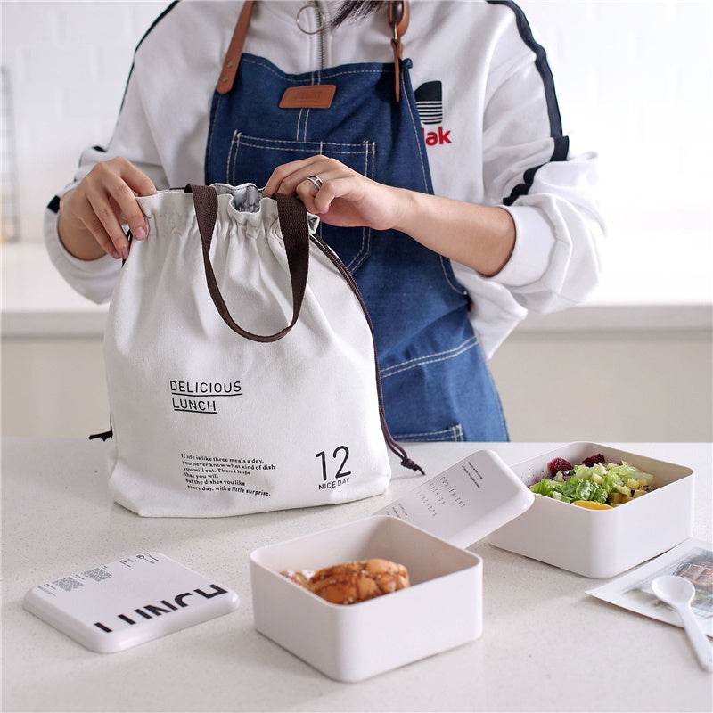 Women Drawstring Tote Lunch Bag - EX-STOCK Canada