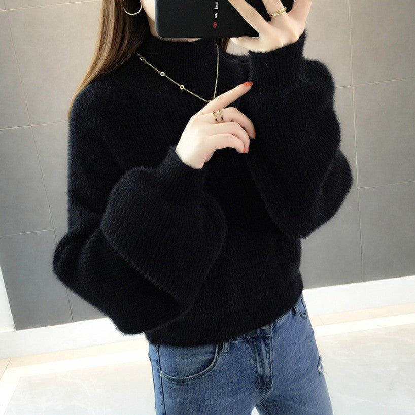 Autumn And Winter Lantern Sleeves Loose Sweater | EX-STOCK product gallery photo 3
