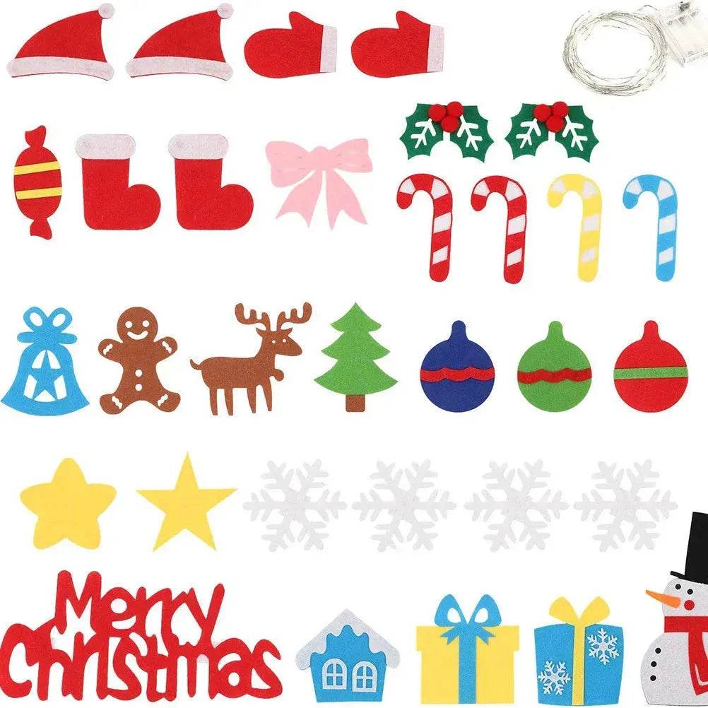 Children's DIY felt Christmas tree with lights - EX-STOCK Canada