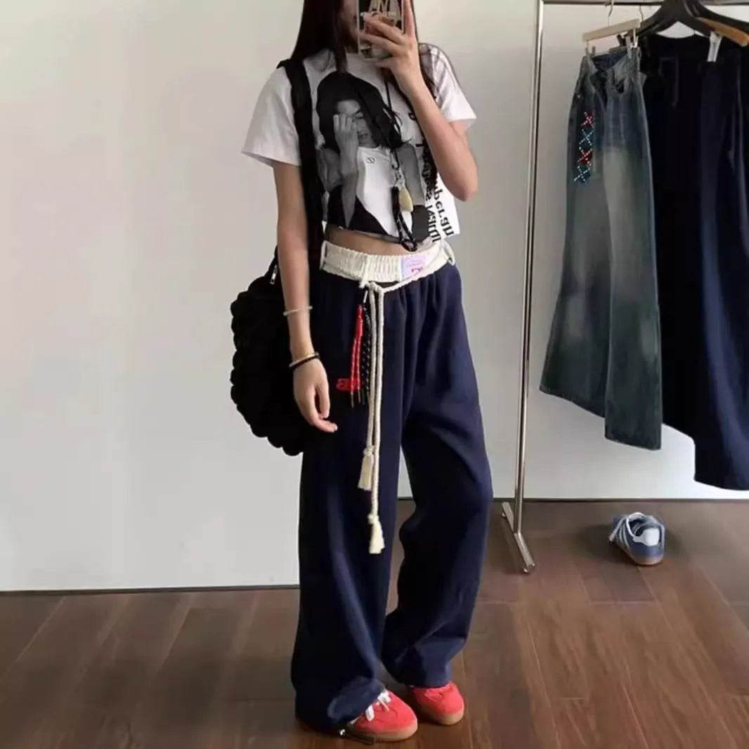 Retro Casual Baggy Sweatpant For Women Autumn And Winter - EX-STOCK Canada