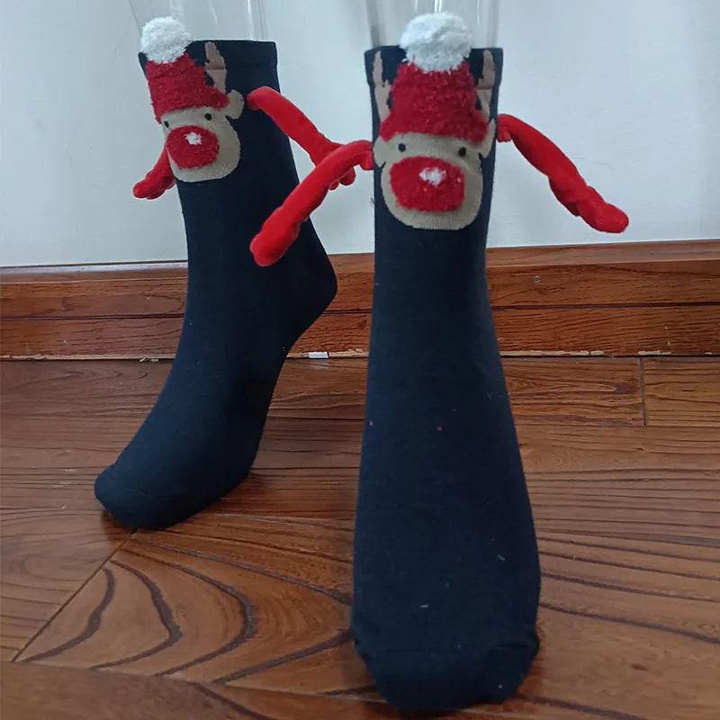 Christmas Stockings Autumn Winter Cotton Magnet Lodestone Hand Tube Socks - EX-STOCK Canada