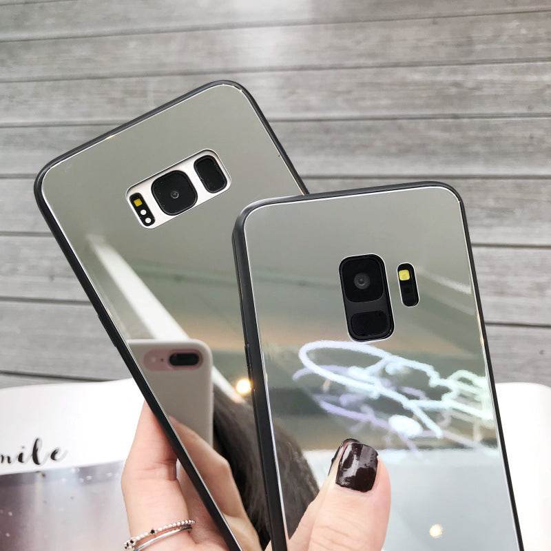 Tempered Glass Mirror Phone Case for Samsung Makeup mirror for Women - EX-STOCK Canada