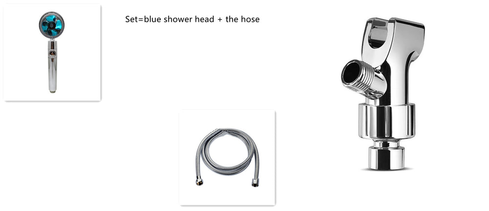 Shower Head Water Saving Flow 360 Degrees Rotating With Small Fan ABS Rain High Pressure Spray Nozzle Bathroom Accessories EX-STOCK Canada