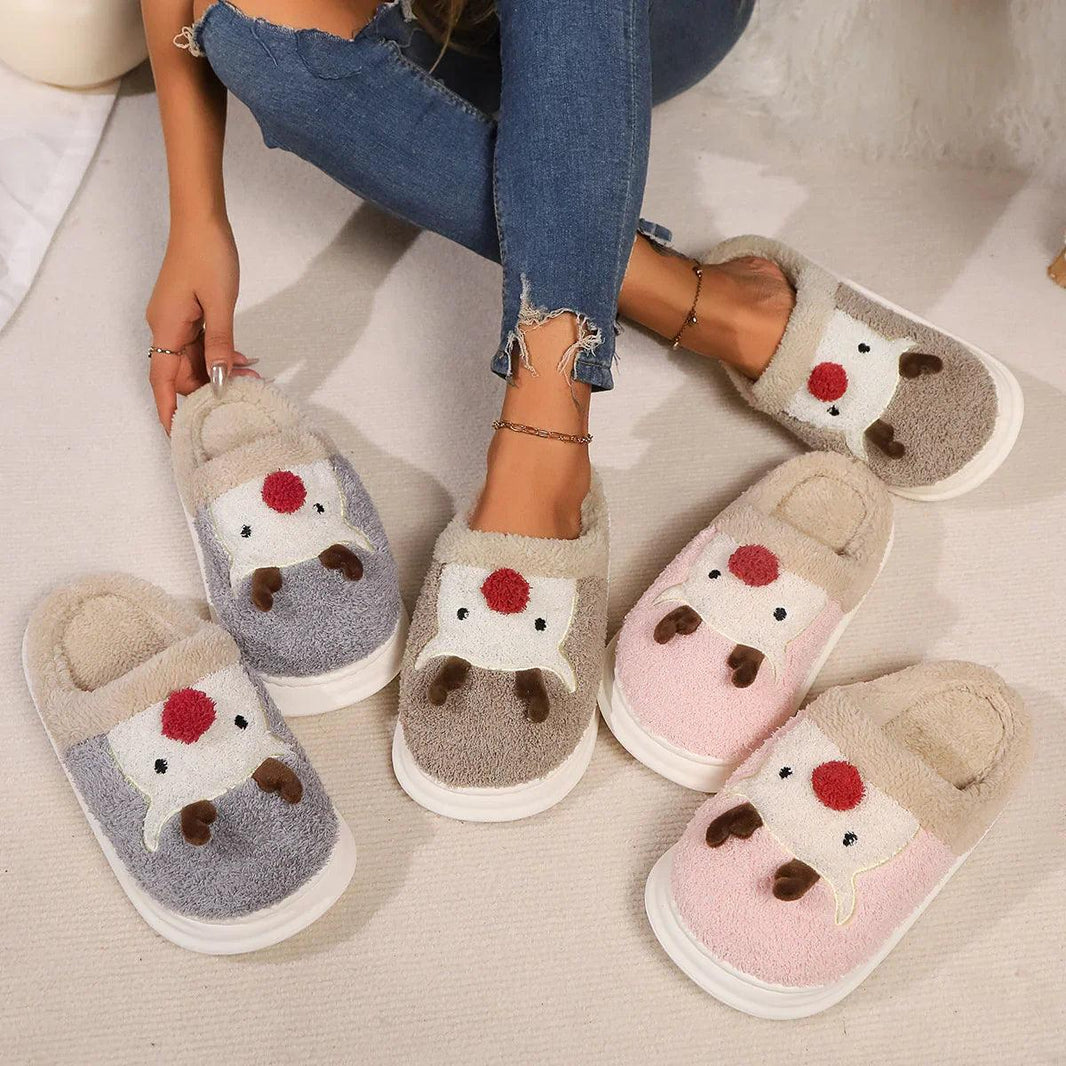 Cotton Slippers Cute Cartoon Indoor And Outdoor Warm Non-slip Comfort And Casual EX-STOCK Canada