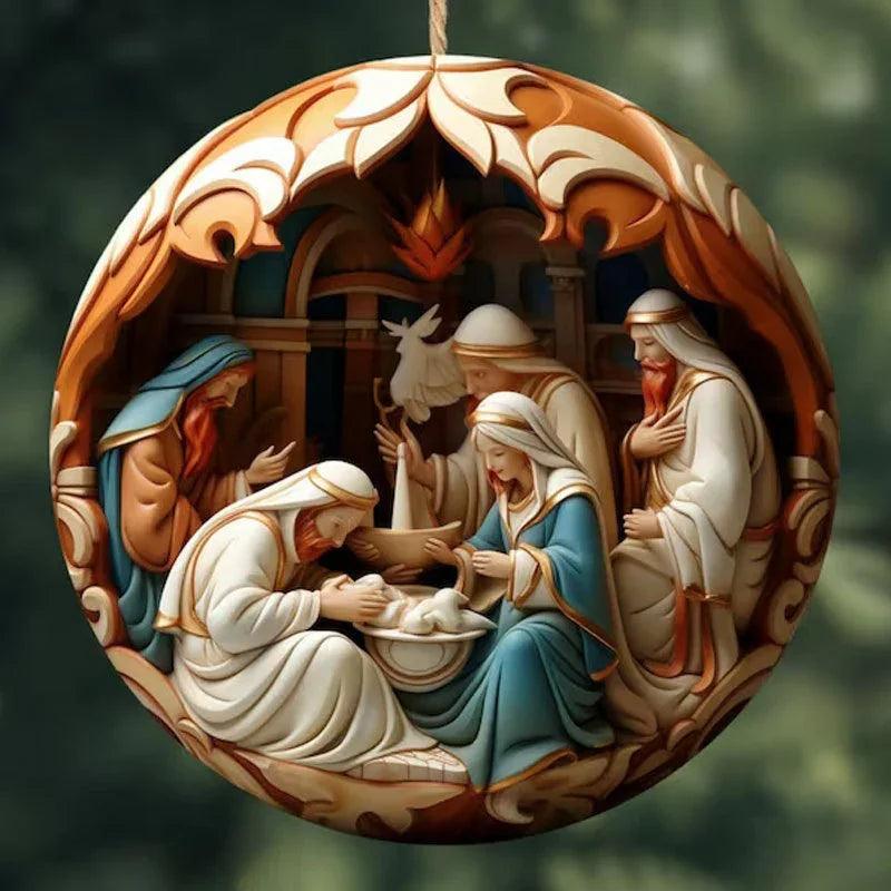 Pendentif de décoration de voiture en acrylique créatif de NoëlEX-STOCK Canada