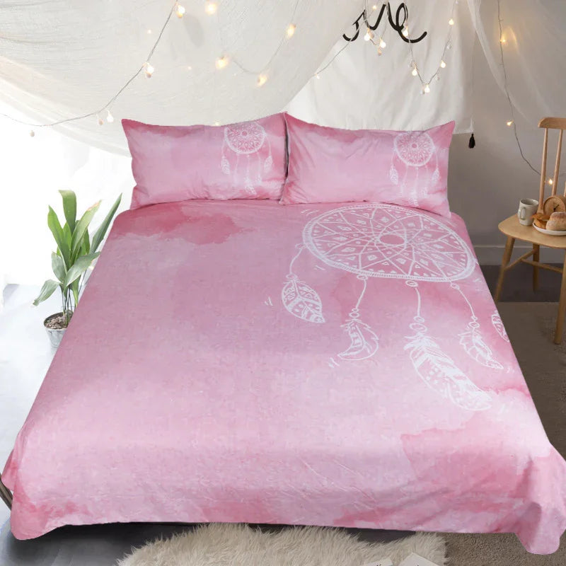 Pink dream catcher home textile four-piece set EX-STOCK Canada