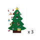 DIY Felt Christmas Tree New Year Toddler Kids Handmade Gift Toys Door Wall Hanging Ornaments Holiday Party Home Decor Set - EX-STOCK Canada